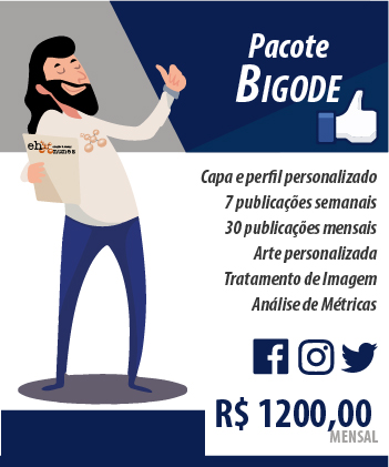 Pacote Redes Sociais - Bigode - Ehnunes Criação & Design